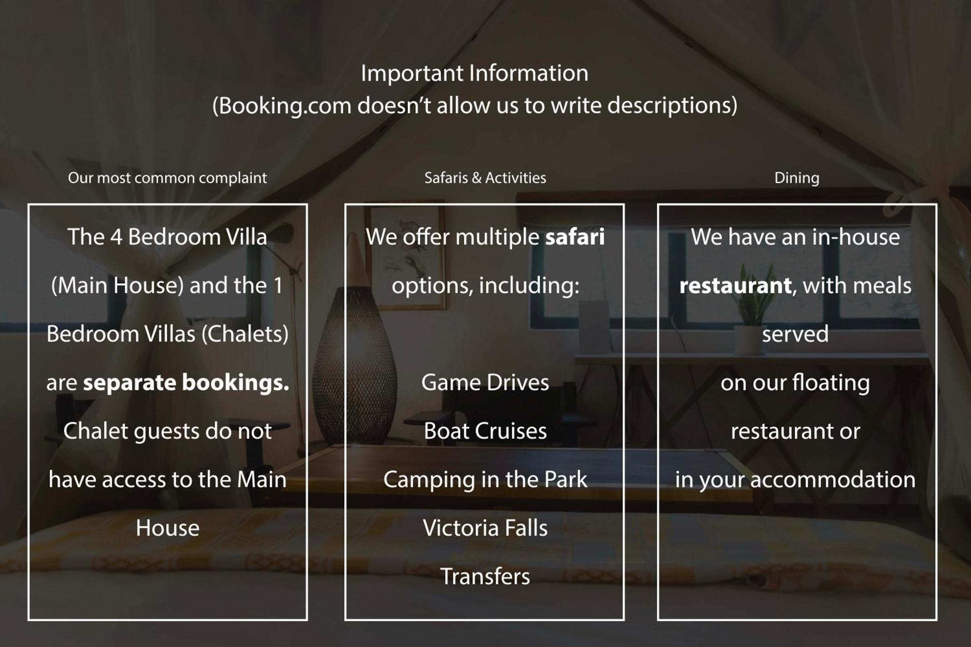 Chobe House Villa And Chalets Касане Екстериор снимка